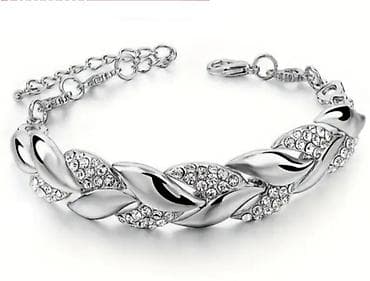 PRELEPE ELEGANTNE NARUKVICE OD LEGURE CINKA.SA CIRKONIMA U DVE BOJE na lalafo.rs — 1 PRELEPE ELEGANTNE NARUKVICE OD LEGURE CINKA.SA CIRKONIMA U DVE BOJE — 1