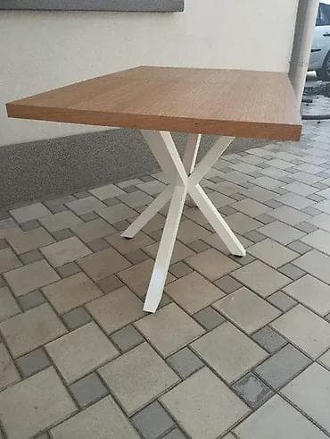 Furniture: Industrijski trpezarijski sto "?" Opis: Mogućnost izrade u dimenzijama at lalafo.rs — 2 Furniture: Industrijski trpezarijski sto "?" Opis: Mogućnost izrade u dimenzijama — 2