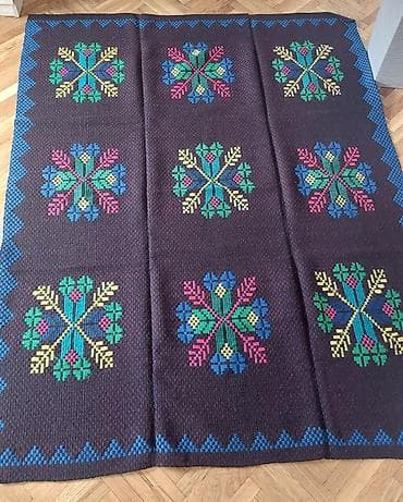 Vuneni, rucno tkani prekrivaci. Radjeni pre vise od 60 godina, nisu na lalafo.rs — 4 Vuneni, rucno tkani prekrivaci. Radjeni pre vise od 60 godina, nisu — 4