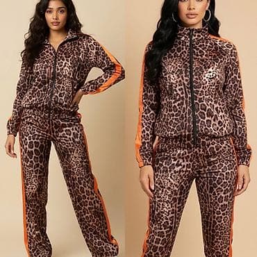 Ženski komplet – trenerka sa animal (leopard) printom - Dvodelni set na lalafo.rs — 2 Ženski komplet – trenerka sa animal (leopard) printom - Dvodelni set — 2