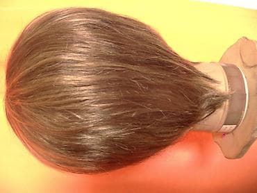 Kratka šatirana perika od prirodne kose Perika prikazana u oglasu je at lalafo.rs — 3 Kratka šatirana perika od prirodne kose Perika prikazana u oglasu je — 3