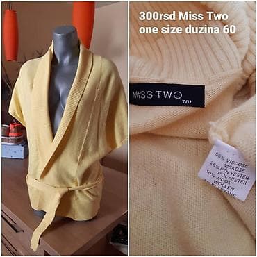 Miss Two žuti kardigan/bolero sa pojasom - Model: kratki rukavi na lalafo.rs — 1 Miss Two žuti kardigan/bolero sa pojasom - Model: kratki rukavi — 1