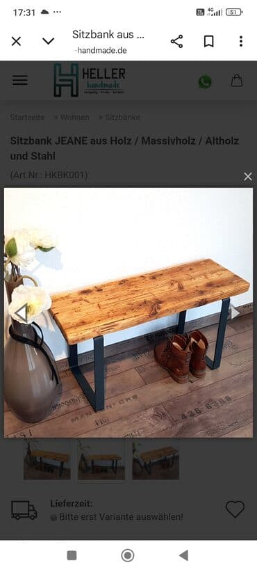 Industrijski drvena klupa JEANE - Materijali: masivno drvo/starinsko na lalafo.rs Industrijski drvena klupa JEANE - Materijali: masivno drvo/starinsko