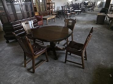 Sets of table and chairs: Trpezarijski set – masivni hrastov sto sa 4 stolice - Materijal: pun at lalafo.rs — 9 Sets of table and chairs: Trpezarijski set – masivni hrastov sto sa 4 stolice - Materijal: pun — 9