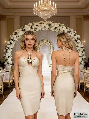 Elegantna mini haljina bez bretela, idealna za svečane prilike na lalafo.rs — 1 Elegantna mini haljina bez bretela, idealna za svečane prilike — 1