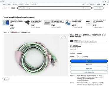 Home & Garden: Cisco kabl CAB-RJ45-2RJ11 (P/N 37-0860-01) – set mrežnih kablova - at lalafo.rs — 3 Home & Garden: Cisco kabl CAB-RJ45-2RJ11 (P/N 37-0860-01) – set mrežnih kablova - — 3