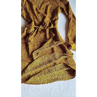 Haljina sa karnerima – veličina M - Boja/pattern: senf žuta sa crnim at lalafo.rs — 6 Haljina sa karnerima – veličina M - Boja/pattern: senf žuta sa crnim — 6