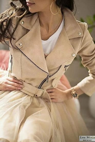 Ženska kratka jakna od eko antilopa (biker stil) - Materijal: mekan na lalafo.rs Ženska kratka jakna od eko antilopa (biker stil) - Materijal: mekan