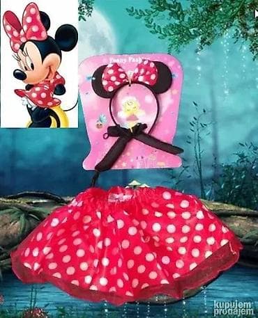 Mini Maus za devojcice Minnie Mouse Set suknjica i rajf za uzrast od 3 na lalafo.rs — 1 Mini Maus za devojcice Minnie Mouse Set suknjica i rajf za uzrast od 3 — 1