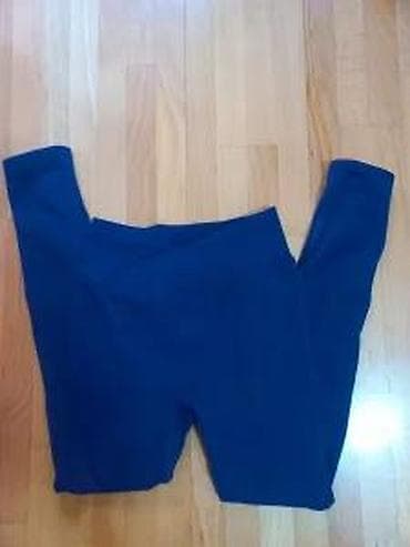 Leggings, Bike shorts: Ribane sportske helanke – tamnoplave - Model: visok struk, dužina do at lalafo.rs — 2 Leggings, Bike shorts: Ribane sportske helanke – tamnoplave - Model: visok struk, dužina do — 2