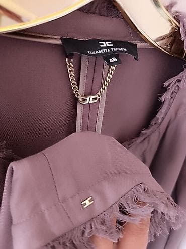 kozna jakna sa: Elisabetta Franchi kaput/plašt boje prljavo‑lila. - Model: otvoreni na lalafo.rs — 5 kozna jakna sa: Elisabetta Franchi kaput/plašt boje prljavo‑lila. - Model: otvoreni — 5