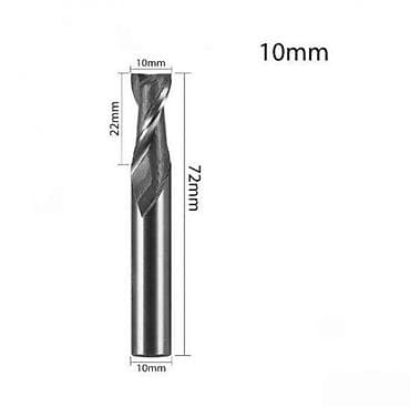 Milling Cutters: Glodalo za CNC/ručne glodalice – 10 mm - Prečnik sečiva: 10 mm - at lalafo.rs — 1 Milling Cutters: Glodalo za CNC/ručne glodalice – 10 mm - Prečnik sečiva: 10 mm - — 1