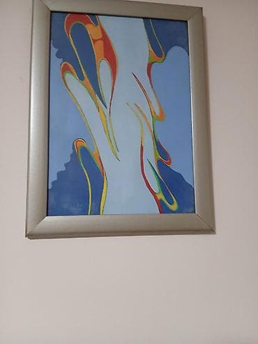 Apstraktna slika u ramu - Tehnika: akril/boja na papiru ili platnu na lalafo.rs — 1 Apstraktna slika u ramu - Tehnika: akril/boja na papiru ili platnu — 1