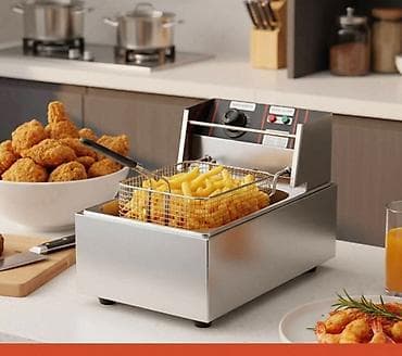 Friteza za radnu površinu sa velikim rezervoarom od 6L i snage 2500w at lalafo.rs — 7 Friteza za radnu površinu sa velikim rezervoarom od 6L i snage 2500w — 7