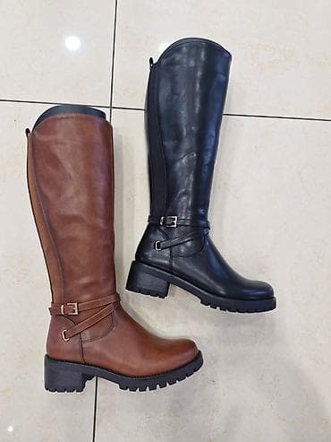 High boots, color - Brown at lalafo.rs — 2 High boots, color - Brown — 2