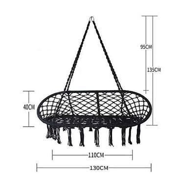 Pletena viseća ljuljaška – dvosed - Tip: makrame pletena viseća na lalafo.rs — 3 Pletena viseća ljuljaška – dvosed - Tip: makrame pletena viseća — 3