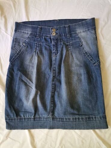 Teksas suknja L. Piše da je veličina 32. Odgovara otprilike L na lalafo.rs Teksas suknja L. Piše da je veličina 32. Odgovara otprilike L