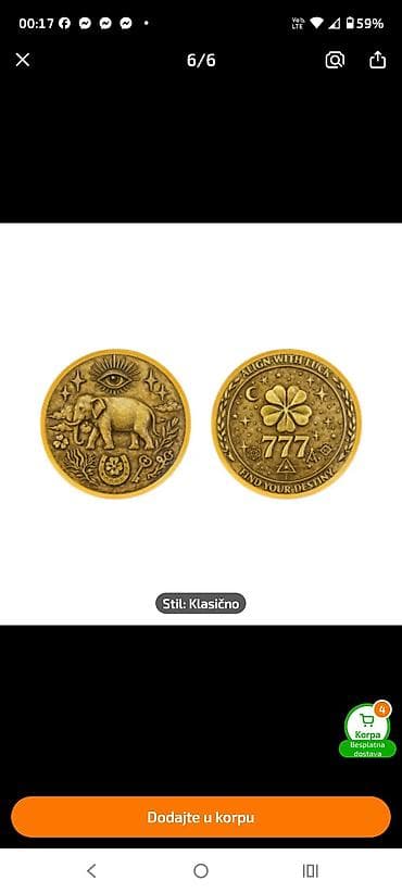 Accessories: Replika srecni novcic. Uplata pa slanje isporuka za 10-tak dana at lalafo.rs — 1 Accessories: Replika srecni novcic. Uplata pa slanje isporuka za 10-tak dana — 1