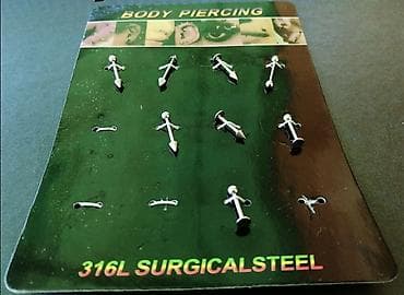 Pirsinzi kratki. Novo. Sa etiketom. Komad 100din na lalafo.rs Pirsinzi kratki. Novo. Sa etiketom. Komad 100din