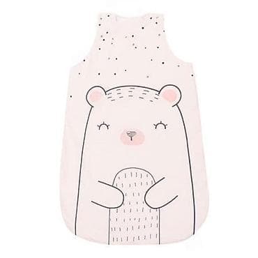 Bebi vreća za spavanje – pastelno roze sa printom medvedića - Udobna na lalafo.rs Bebi vreća za spavanje – pastelno roze sa printom medvedića - Udobna