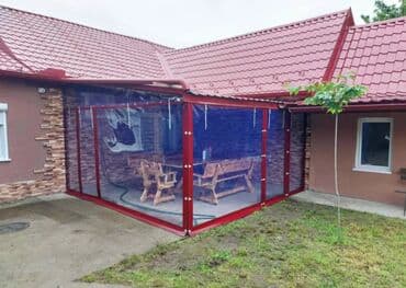Suncobrani, tende i paviljoni: Providna cerada 1303 din/m2 na lalafo.rs Suncobrani, tende i paviljoni: Providna cerada 1303 din/m2