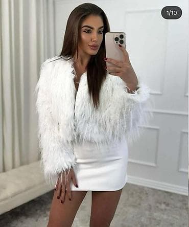 Ženska kratka jakna od veštačkog krzna – “shaggy” stil - Model na lalafo.rs — 1 Ženska kratka jakna od veštačkog krzna – “shaggy” stil - Model — 1
