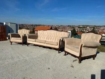 Stilske garniture: Stilska garnitura - Trosed i dve fotelje Stilska garnitura Trosed i na lalafo.rs — 5 Stilske garniture: Stilska garnitura - Trosed i dve fotelje Stilska garnitura Trosed i — 5