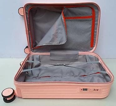 Travel suitcases and bags: Kofer na točkićima – ružičasta/losos nijansa, kabinski format - Tvrda at lalafo.rs — 4 Travel suitcases and bags: Kofer na točkićima – ružičasta/losos nijansa, kabinski format - Tvrda — 4