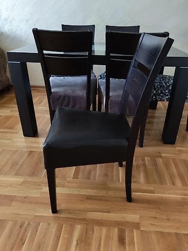 Ormari: 6 stolica tamno braon boje. Stolice imaju navlake, koje mogu da se na lalafo.rs — 3 Ormari: 6 stolica tamno braon boje. Stolice imaju navlake, koje mogu da se — 3