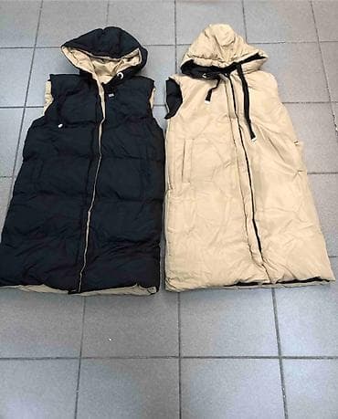 Duga, dvostrana ženska prsluk-jakna sa kapuljačom S M L XL - Model na lalafo.rs — 3 Duga, dvostrana ženska prsluk-jakna sa kapuljačom S M L XL - Model — 3