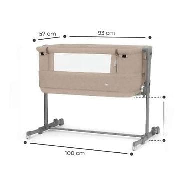 Praktican pored-kreveta krevetac za bebe (co-sleeper) - Dimenzije na lalafo.rs Praktican pored-kreveta krevetac za bebe (co-sleeper) - Dimenzije