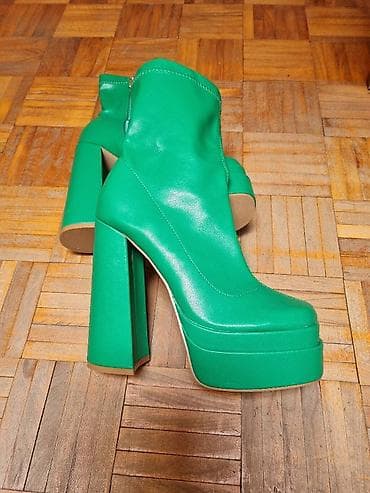 Zelene ženske čizme na platformu i visoku blok štiklu - Brend: CUBIN na lalafo.rs — 6 Zelene ženske čizme na platformu i visoku blok štiklu - Brend: CUBIN — 6