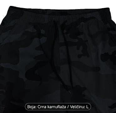 Muške cargo jogger pantalone – crna kamuflaža, veličina L - Lagane i at lalafo.rs — 3 Muške cargo jogger pantalone – crna kamuflaža, veličina L - Lagane i — 3