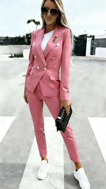 pantalone gina benotti: Ženski komplet – elegantno odelo sa sako‑m i pantalonama veličine S na lalafo.rs — 4 pantalone gina benotti: Ženski komplet – elegantno odelo sa sako‑m i pantalonama veličine S — 4