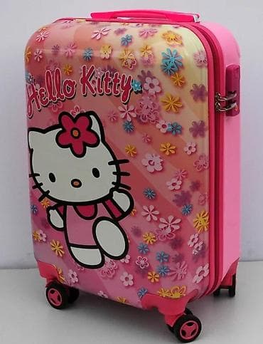 Travel suitcases and bags: Hello Kitty set kofera – 2 kom - Dizajn: Roze, sa Hello Kitty motivom at lalafo.rs — 8 Travel suitcases and bags: Hello Kitty set kofera – 2 kom - Dizajn: Roze, sa Hello Kitty motivom — 8