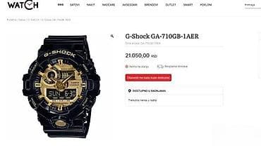 Original CASIO G-SHOCK Chronograph GA-710GB-1AER 53mm Novo na lalafo.rs — 9 Original CASIO G-SHOCK Chronograph GA-710GB-1AER 53mm Novo — 9