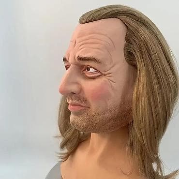 Realistična silikonska maska sa perikom – celoglava - Materijal na lalafo.rs — 3 Realistična silikonska maska sa perikom – celoglava - Materijal — 3