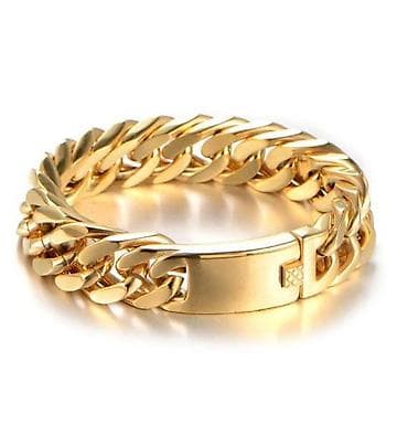 Muška narukvica – masivni kubanski lanac - Materijal: nerđajući čelik at lalafo.rs — 3 Muška narukvica – masivni kubanski lanac - Materijal: nerđajući čelik — 3