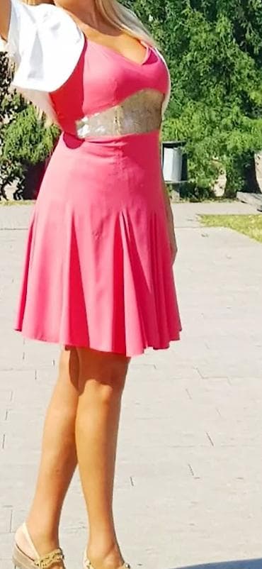 bermude teksas br: Haljina AMC prelepa, elegantna svecana, ukrasena zlatkastim, br. L at lalafo.rs — 6 bermude teksas br: Haljina AMC prelepa, elegantna svecana, ukrasena zlatkastim, br. L — 6