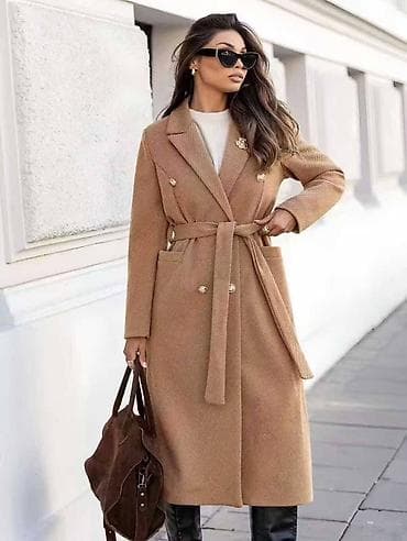 Elegantni ženski kaput – dužine ispod kolena, dvorednog kroja sa na lalafo.rs — 3 Elegantni ženski kaput – dužine ispod kolena, dvorednog kroja sa — 3