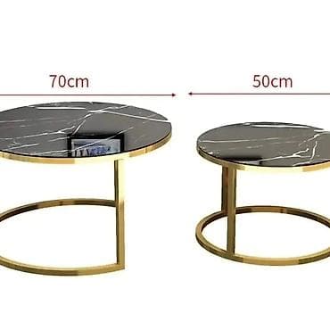 Antique Club Tables: Set od 2 okrugla klub stola sa imitacijom mermera - Dimenzije: - at lalafo.rs — 1 Antique Club Tables: Set od 2 okrugla klub stola sa imitacijom mermera - Dimenzije: - — 1