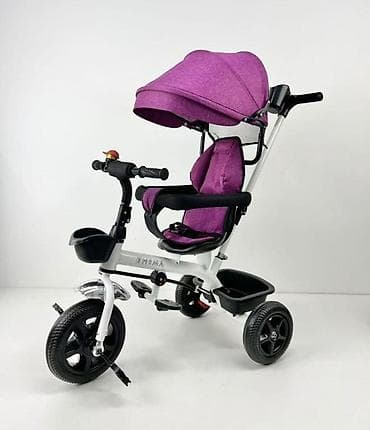 Baby Push Walkers: Dečiji tricikl sa ručkom za upravljanje i tendom - Konstrukcija od at lalafo.rs — 1 Baby Push Walkers: Dečiji tricikl sa ručkom za upravljanje i tendom - Konstrukcija od — 1