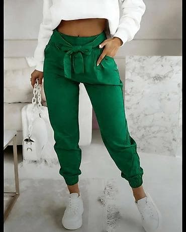 Ženske pantalone sa pojasom-koknom - Model: visok struk sa širokim na lalafo.rs Ženske pantalone sa pojasom-koknom - Model: visok struk sa širokim