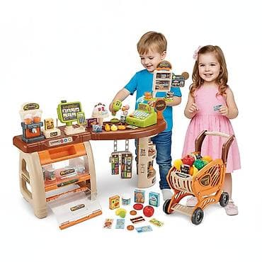 Dečiji set – Igraonica “Supermarket” sa kolicáma - Veliki sto-pult na lalafo.rs — 1 Dečiji set – Igraonica “Supermarket” sa kolicáma - Veliki sto-pult — 1