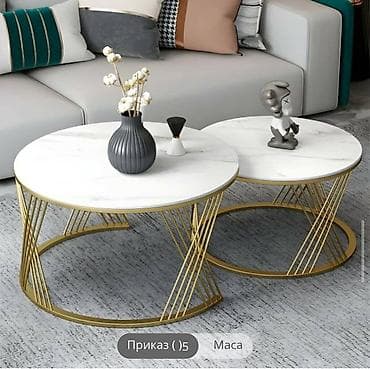 Set od 2 okrugla klub stola – moderan „nesting“ dizajn - Radne ploče na lalafo.rs Set od 2 okrugla klub stola – moderan „nesting“ dizajn - Radne ploče