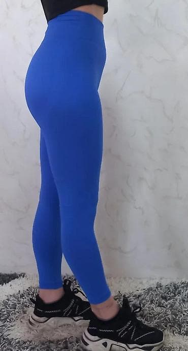 cista koza broj: Ženske sportske helanke – kraljevski plave - Visok struk sa širokim na lalafo.rs — 4 cista koza broj: Ženske sportske helanke – kraljevski plave - Visok struk sa širokim — 4