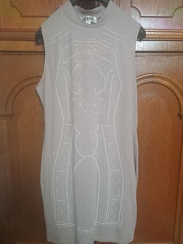 Haljina bez rukava „Say What?” – veličina XL - Boja: svetlosiva - na lalafo.rs — 2 Haljina bez rukava „Say What?” – veličina XL - Boja: svetlosiva - — 2