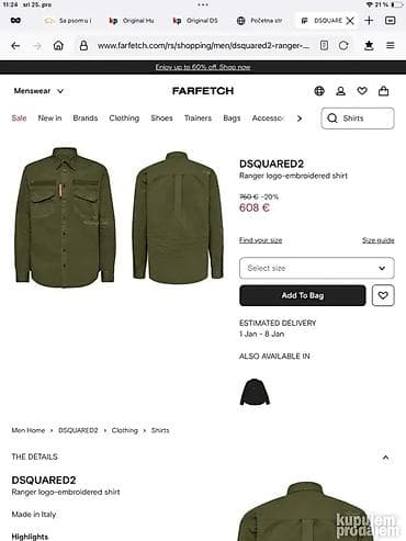 Košulja Dsquared2, bоја - Šareno na lalafo.rs — 6 Košulja Dsquared2, bоја - Šareno — 6