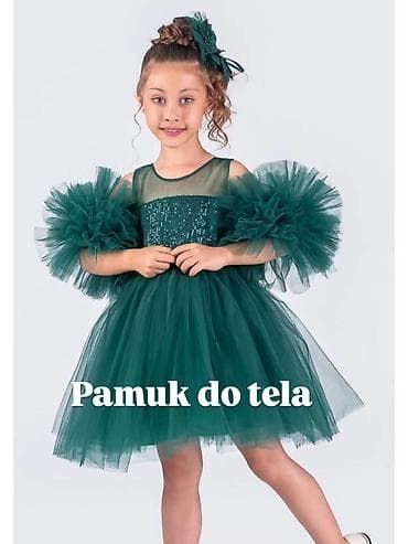 ❤️Haljinice u kompletu sa mašnom za kosu i odvojivim puf rukavima za at lalafo.rs — 3 ❤️Haljinice u kompletu sa mašnom za kosu i odvojivim puf rukavima za — 3