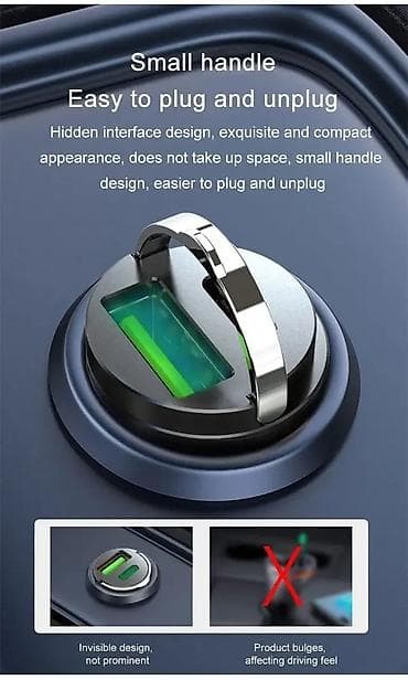 Mini auto punjač za upaljač sa dvostrukim izlazom (USB-A + USB-C) - na lalafo.rs — 3 Mini auto punjač za upaljač sa dvostrukim izlazom (USB-A + USB-C) - — 3